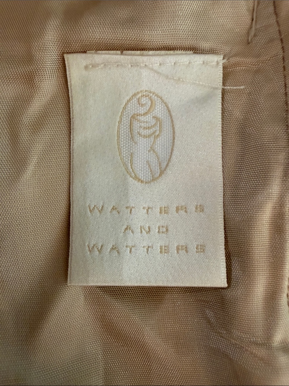 Watters and Watters Gold Lace Cocktail Champagne Top Plus 20 - Picture 10 of 11